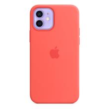 Силиконовый чехол MagSafe для iPhone 12 Pro/iPhone 12, цвет «розовый цитрус»